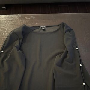 Black Top with Pearl Accents